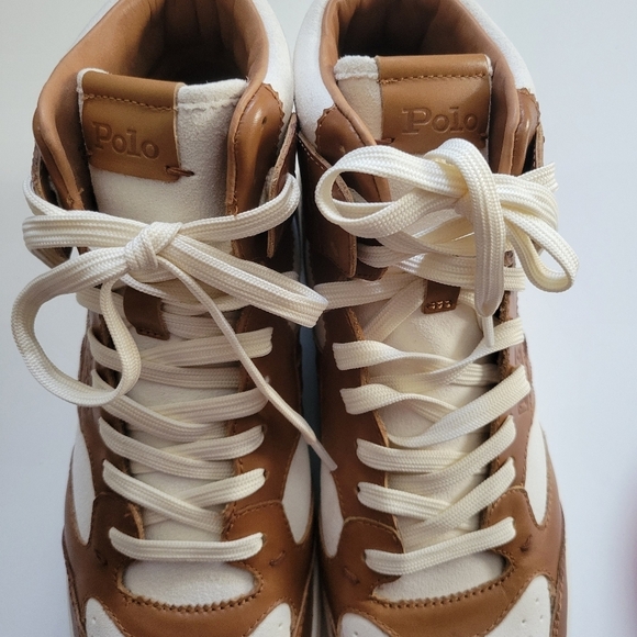Polo Ralph lauren Court high-top sneakers. - Picture 9 of 10